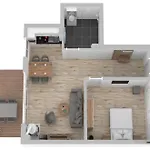 Apartment Mooswinkel - Stilvolles Mit Terrasse & Wellness Am Krakower Krakow am See